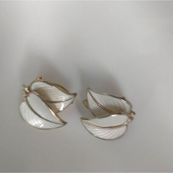 Hans Myrhie sterling silver and enamel clip on earrings‎ - Picture 1 of 6